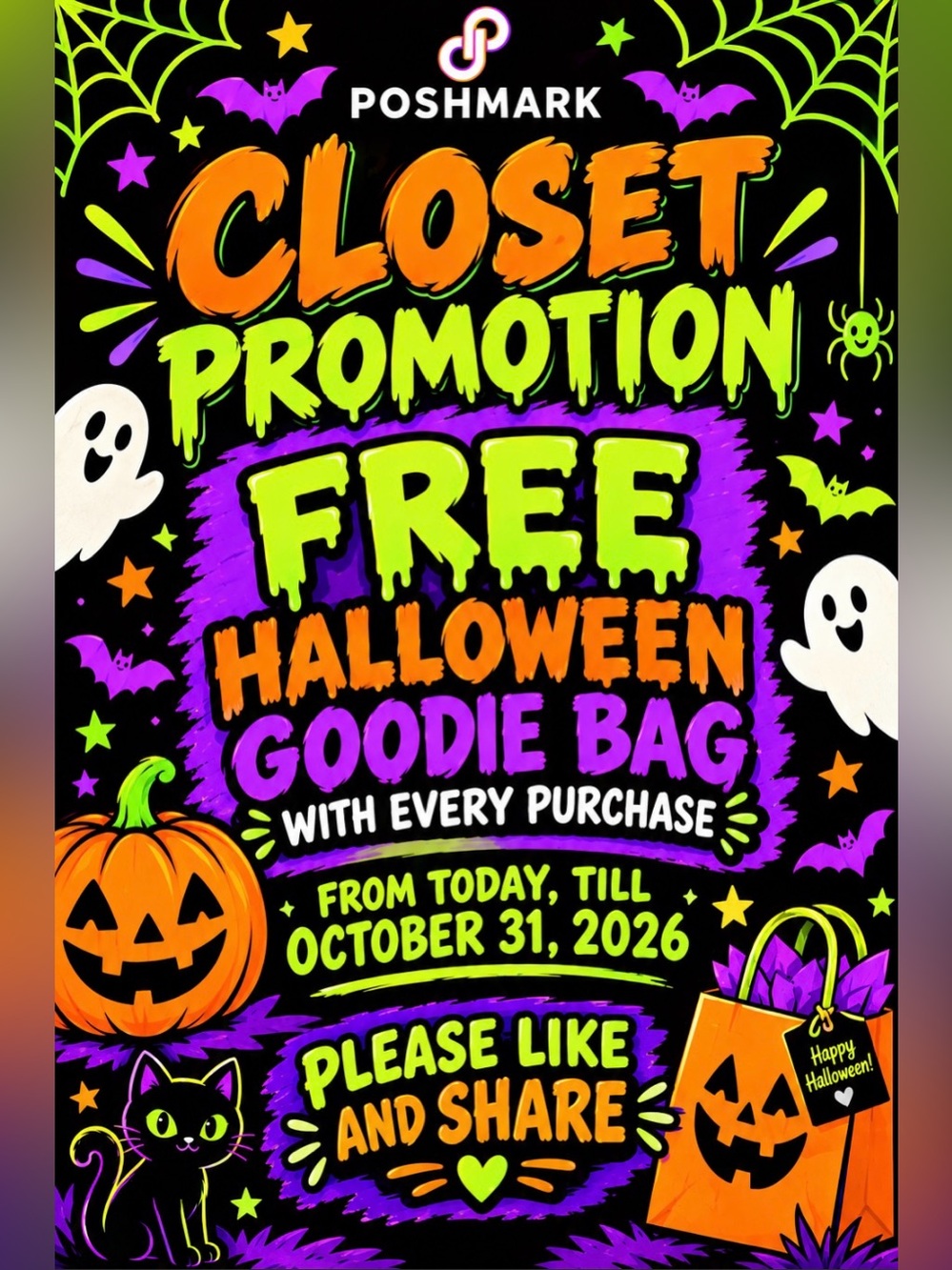 FREE Halloween Goodie Bag With Every Purchase!🎃👻 Offer Till October 31, 2026!